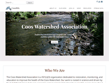 Tablet Screenshot of cooswatershed.org